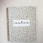 Notebook | Mini pink flowers and leaves