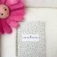 Notebook | Mini pink flowers and leaves
