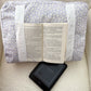 Coussin de lecture | Mauve marguerite blanche