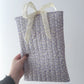 Pochette à livre ou liseuse | Lilac et marguerite blanche