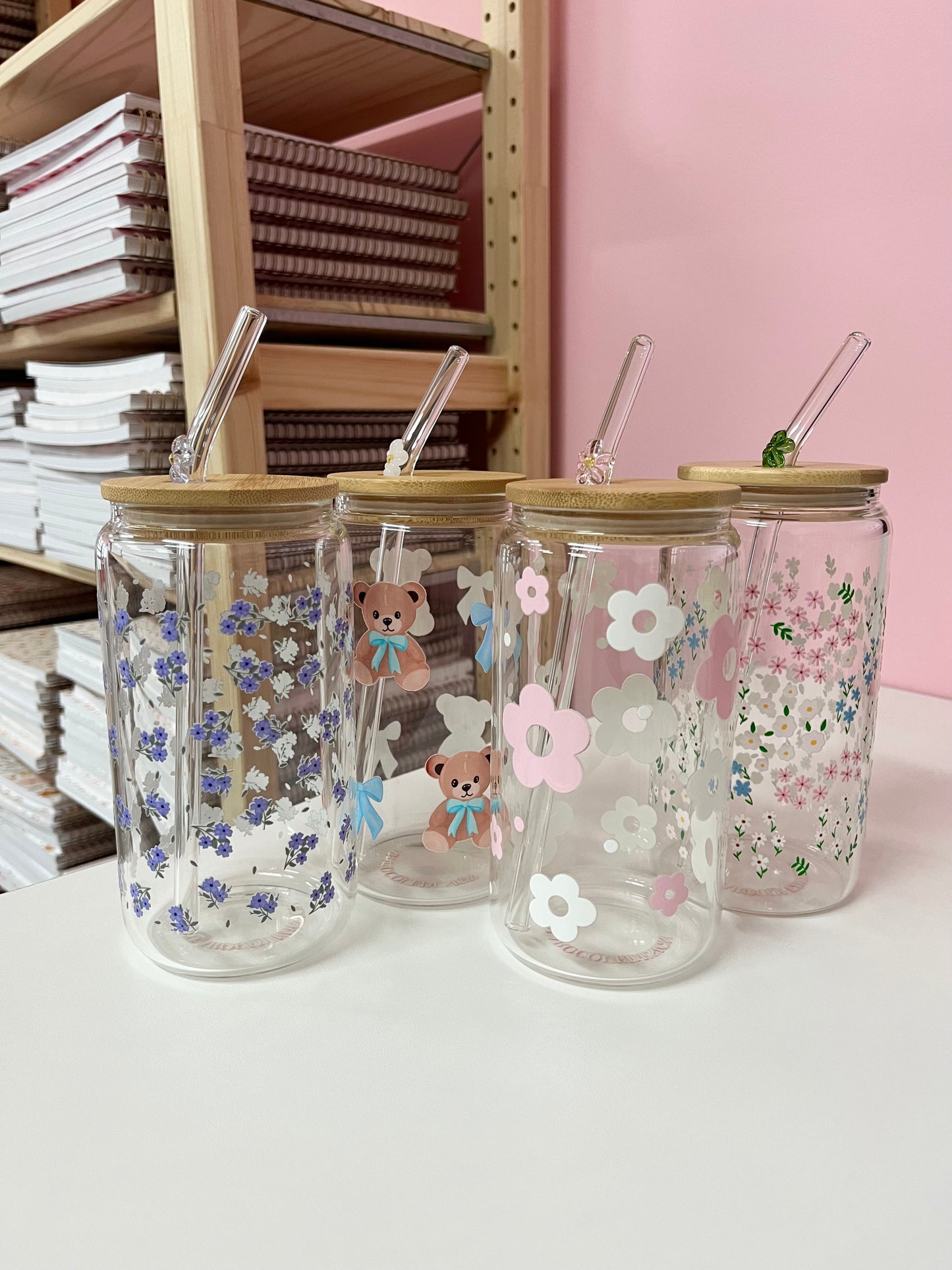 Glass straw | Flower