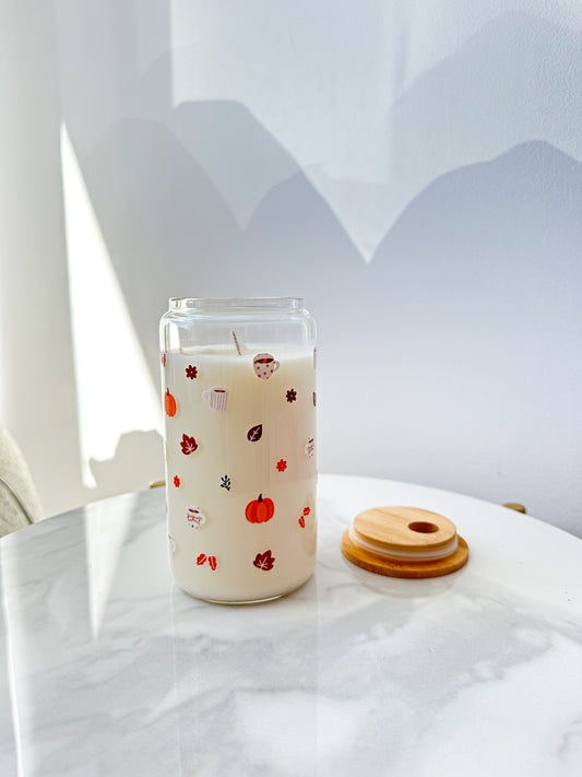 Chandelle | Verre 16 oz | Pumpkin Chaî