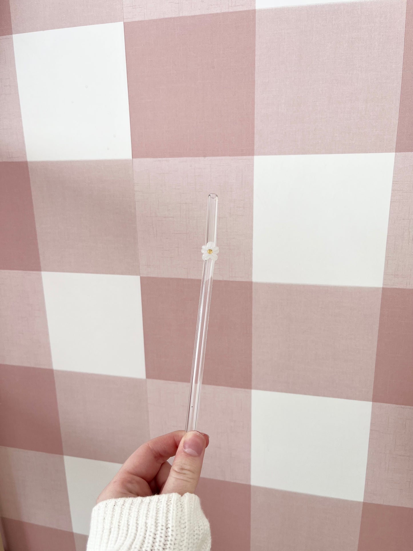 Glass straw | Flower