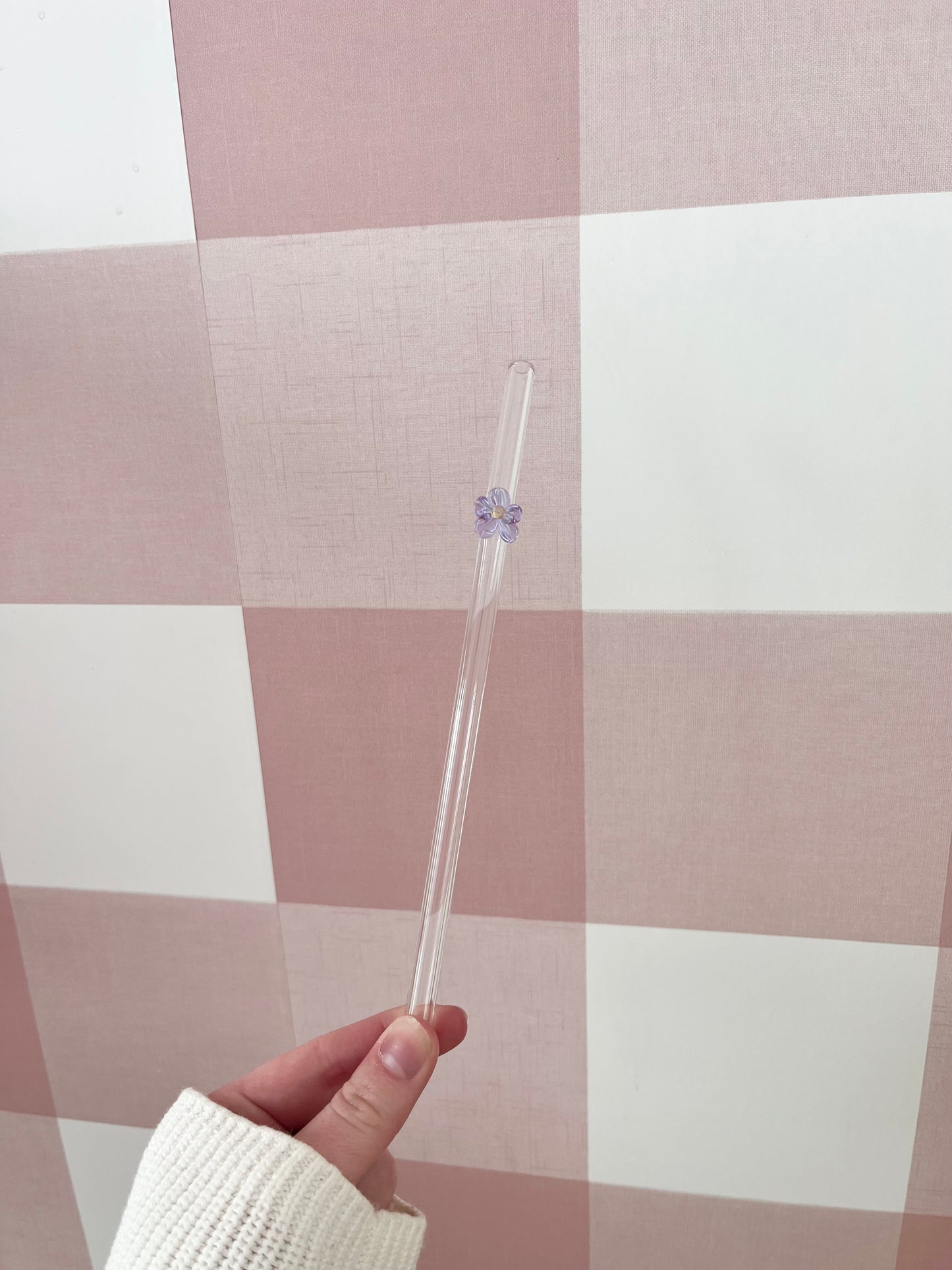Glass straw | Flower
