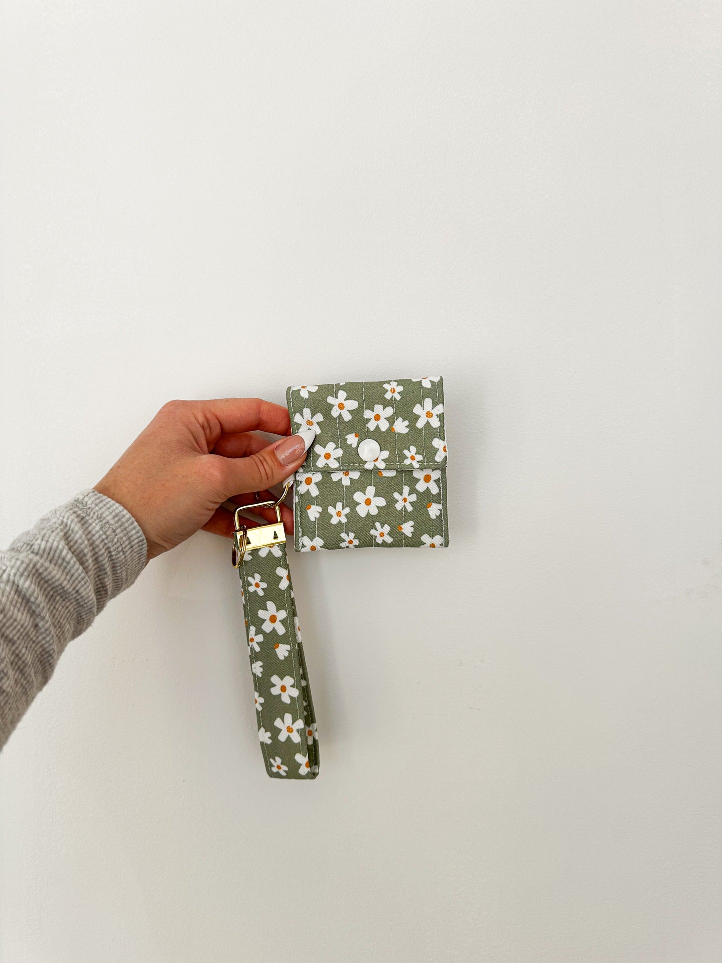 Porte-clés et porte-monnaie | Sauge et marguerites