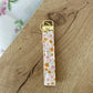 Keychain | Bracelet | Pink and orange flowers