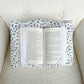 Coussin de lecture | Fleurs minimaliste noir