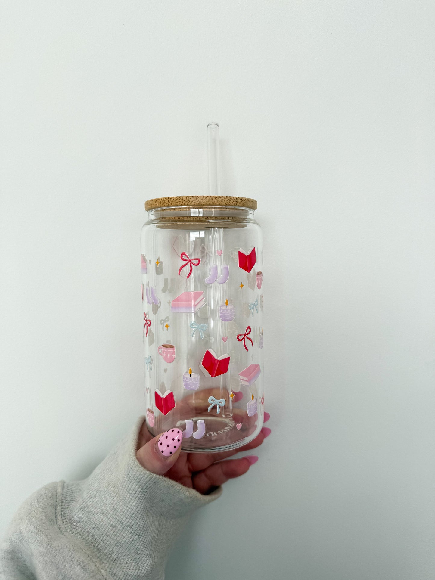 16 oz Glass | Christmas | Bambis