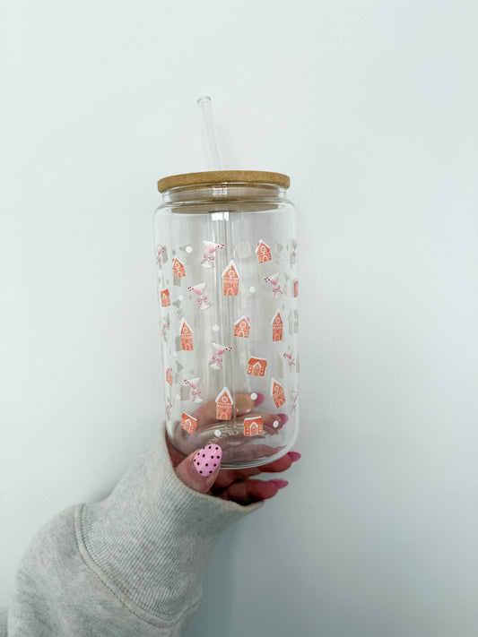 16 oz Glass | Christmas | Bambis