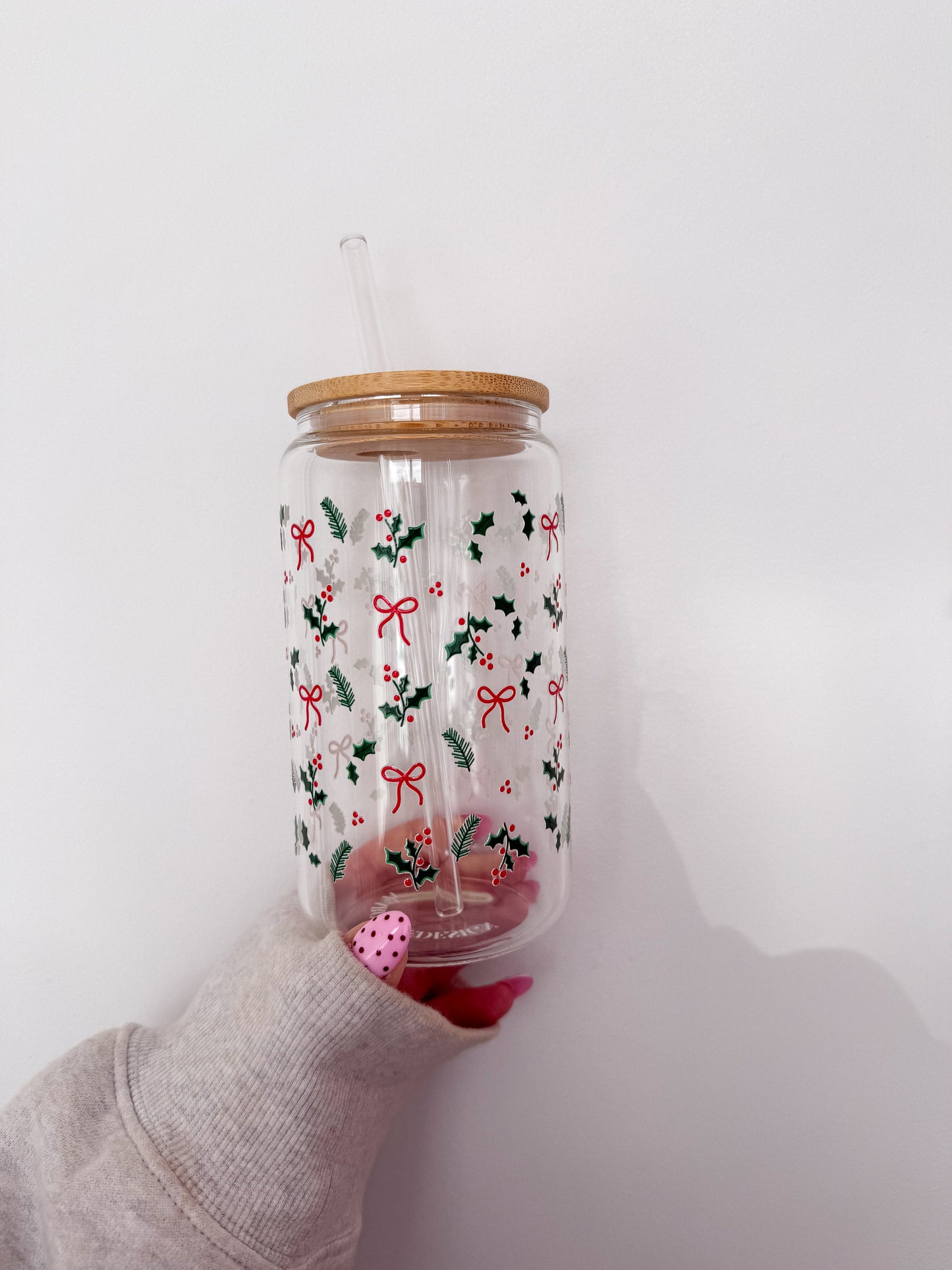 16 oz Glass | Christmas | Bambis