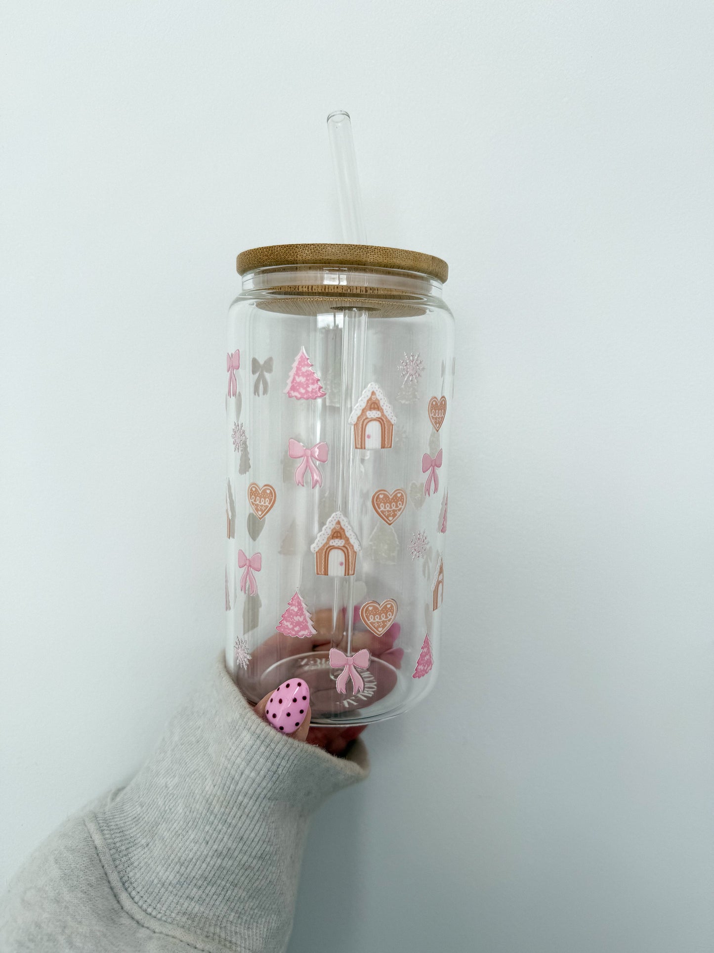 16 oz Glass | Christmas | Bambis