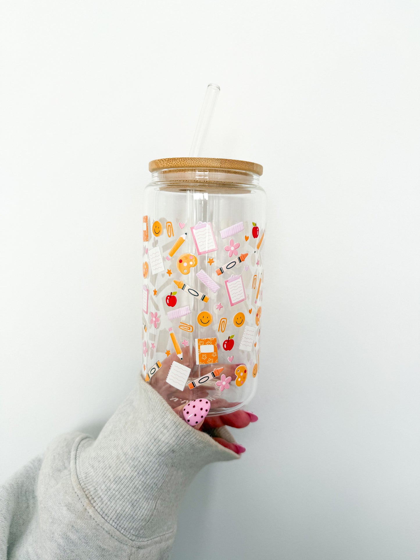 Verre 16 oz | Écolier sourire