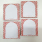 Bloc-notes autocollantes | Minis fleurs oranges, roses et blanches