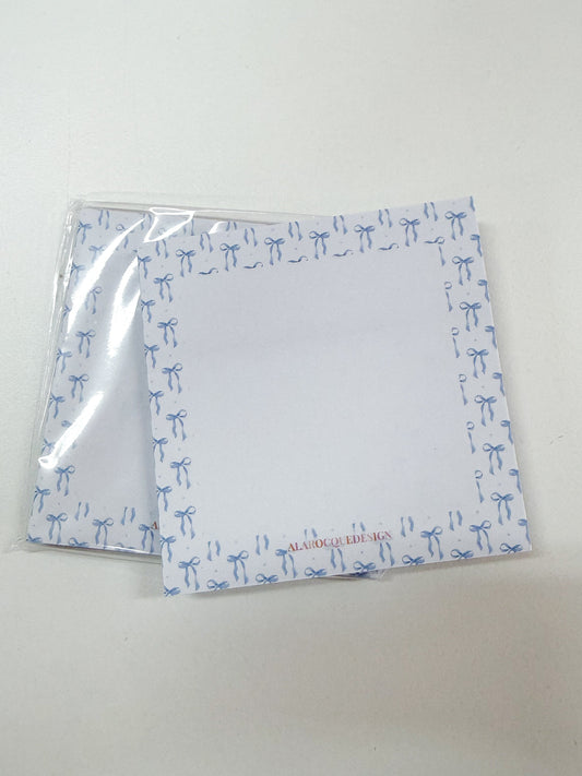 Bloc-notes autocollantes | Boucles bleues