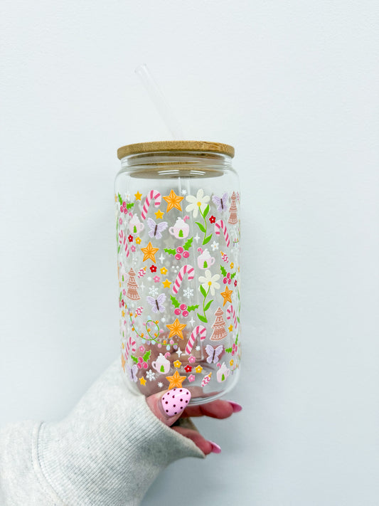 16 oz Glass | Christmas | Festive