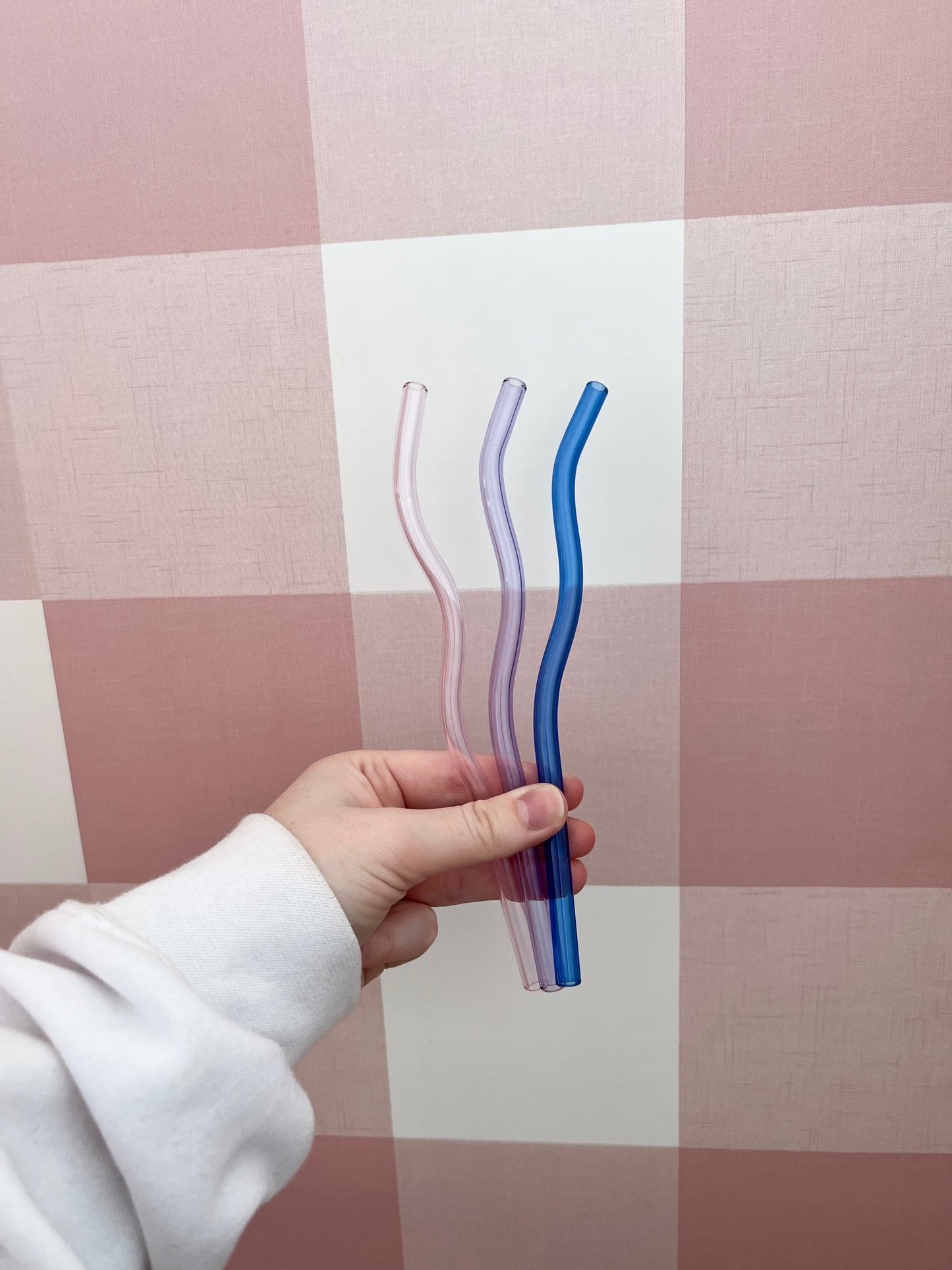 Glass straw | Wavy
