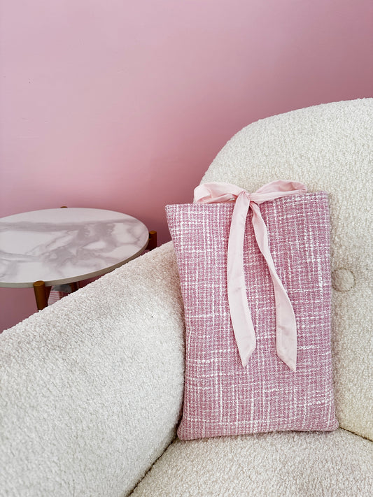 Pochette à livre ou liseuse | Rose classique