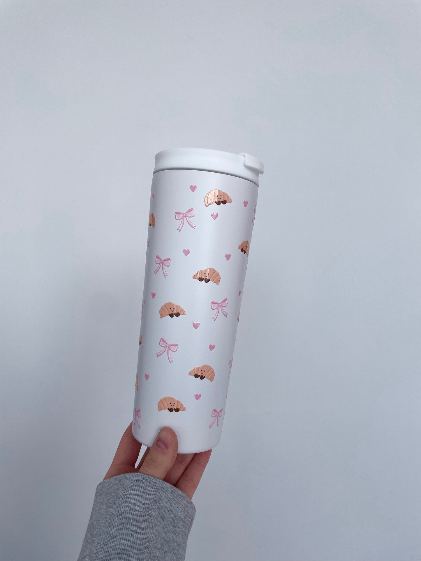 24 oz Insulated Bottle | Beige | Bears and Curls