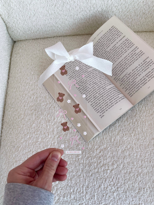 Acrylic bookmark with loop | Smiling schoolboy