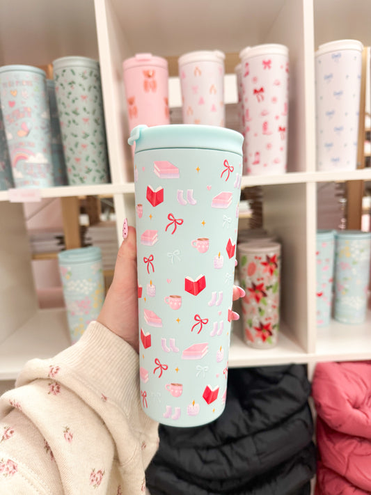 Bouteille isotherme 24 oz | Bleu | Club de lectures