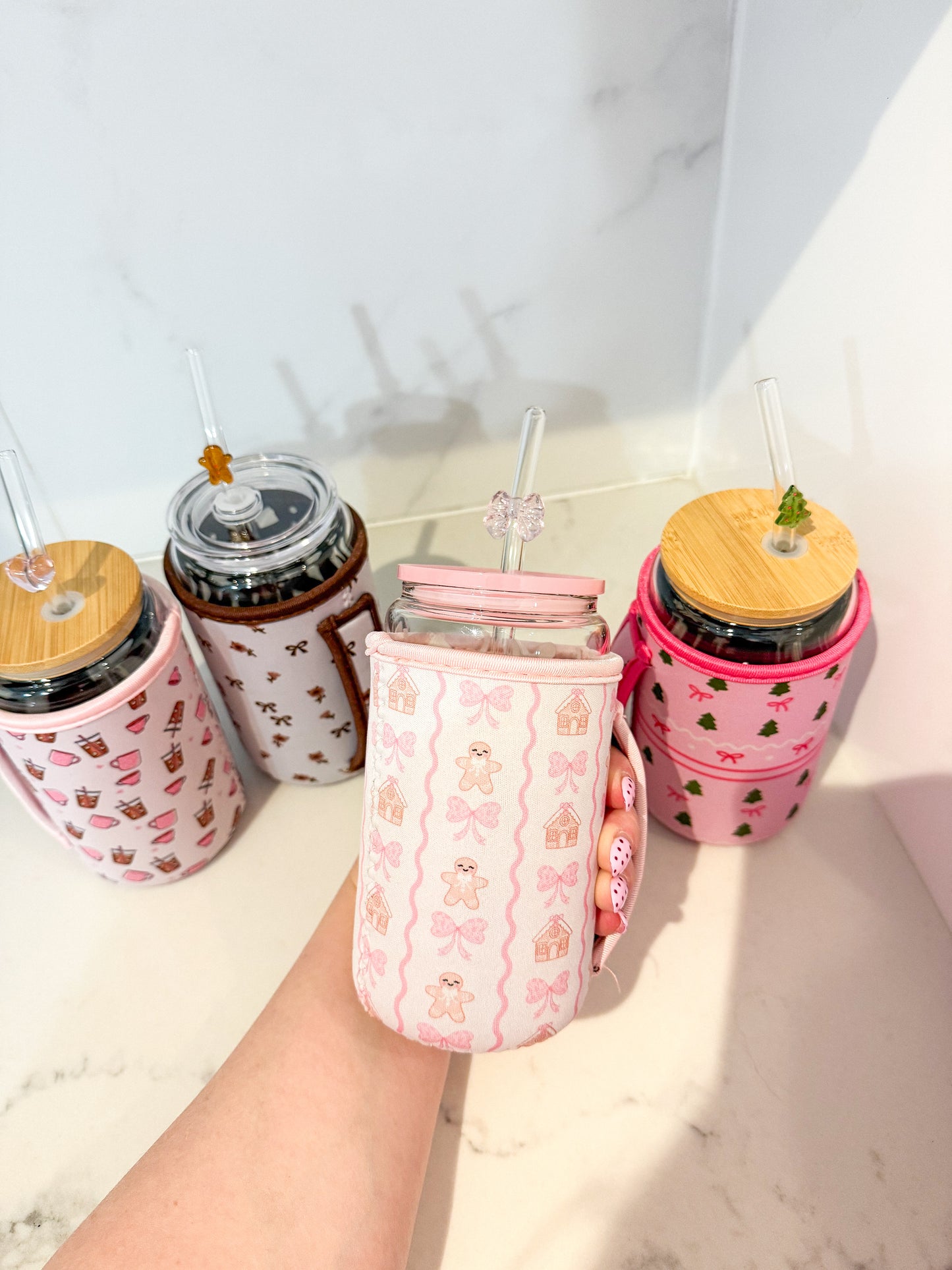 Manchon pour verre 16 oz | Avec poignée