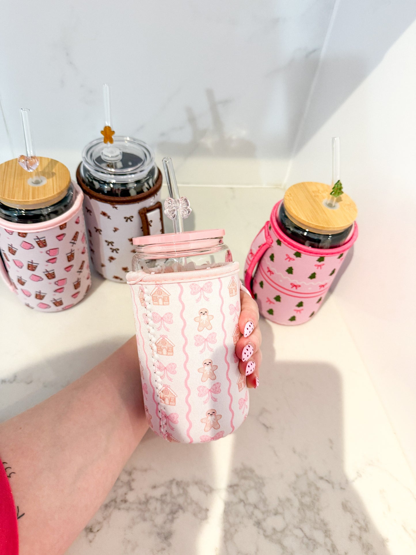 Manchon pour verre 16 oz | Avec poignée