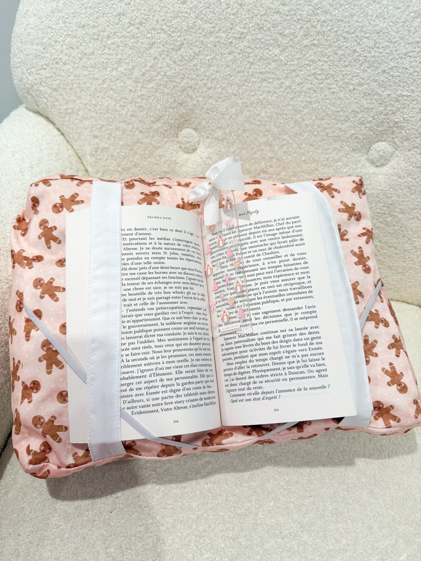 Coussin de lecture | Noel | Pain d'épices