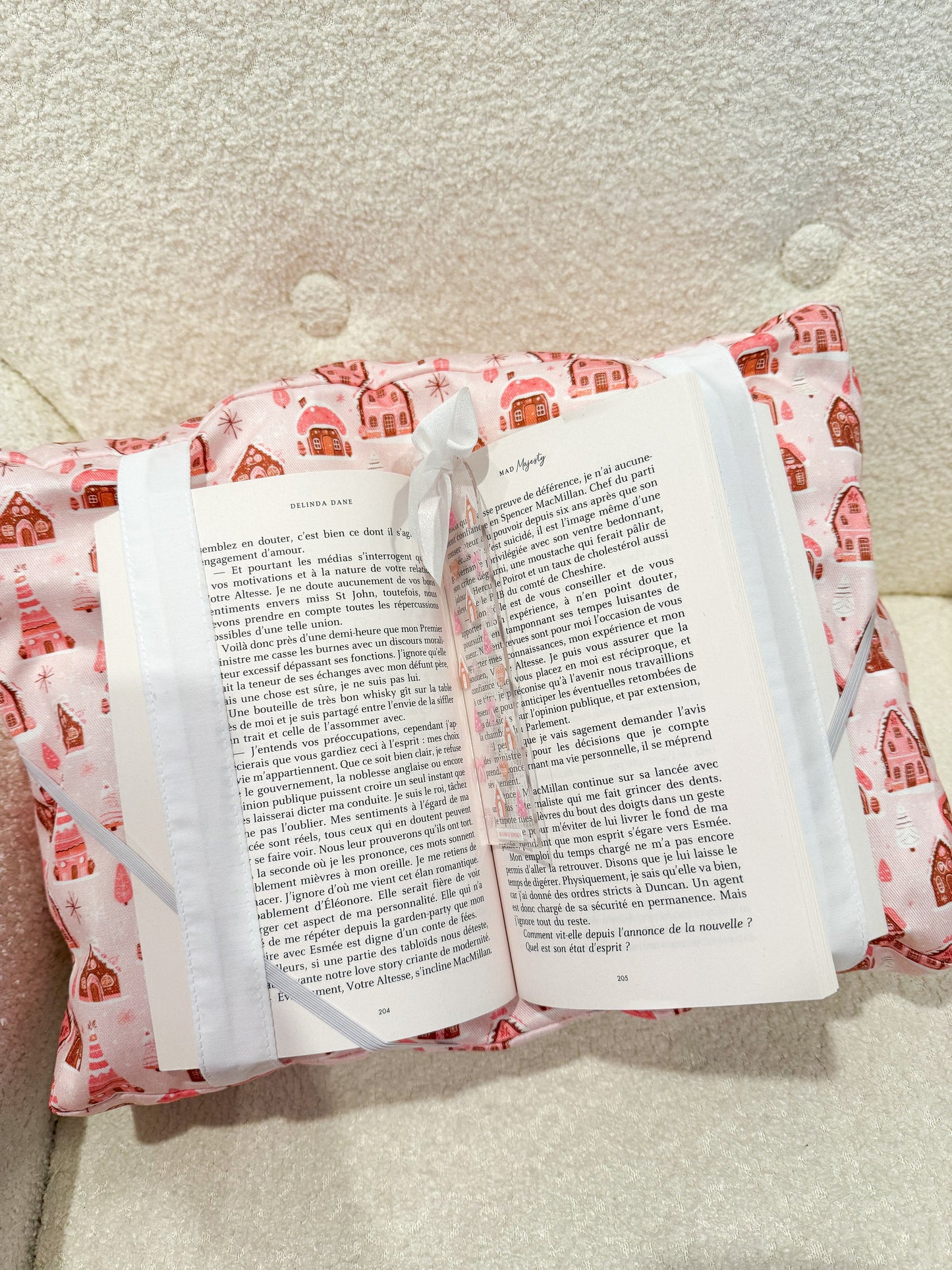 Coussin de lecture | Noel | Village de maisons de noel