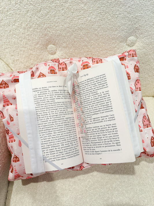 Coussin de lecture | Noel | Village de maisons de noel