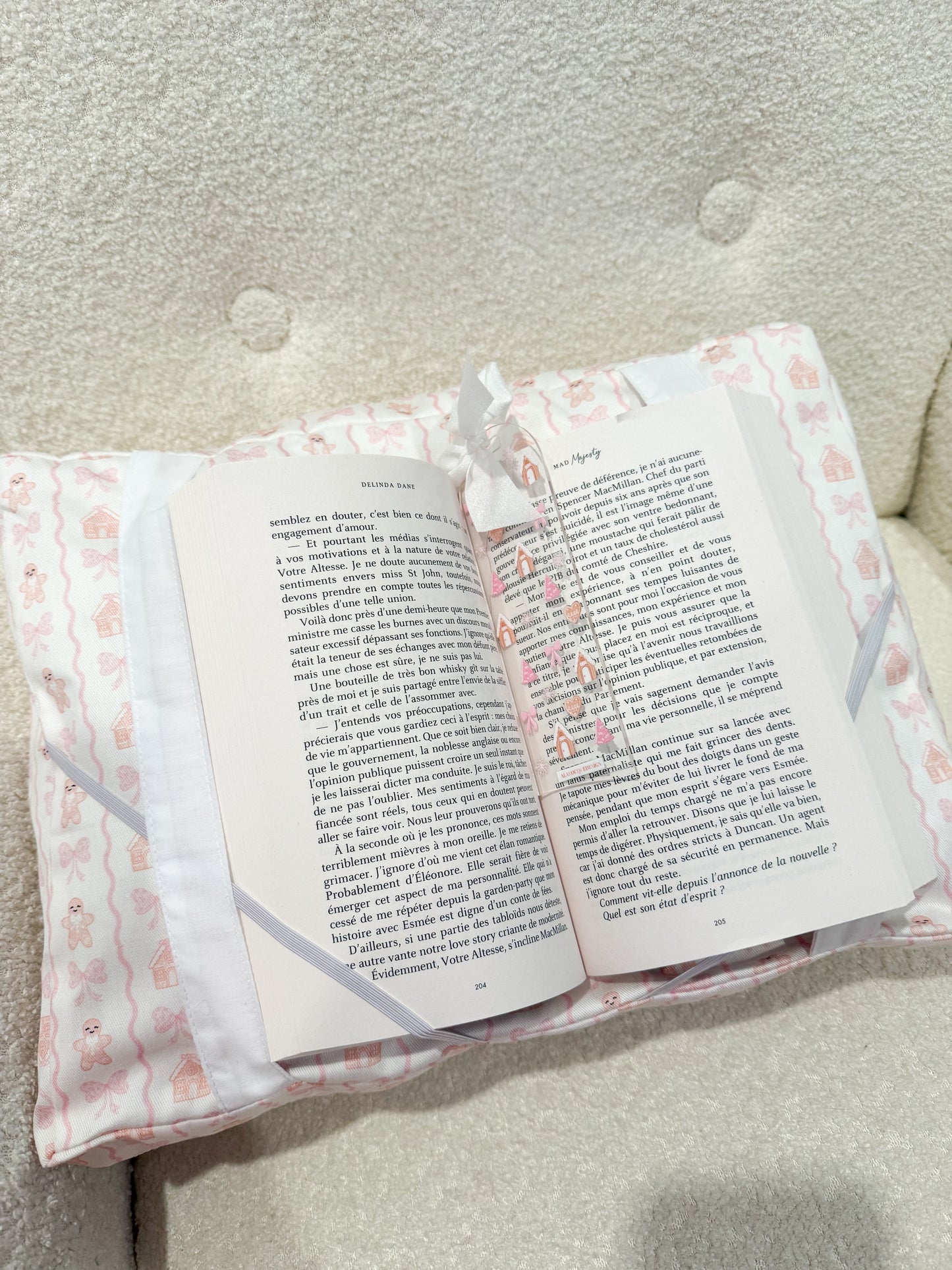 Coussin de lecture | Noel | Pain d'épices et boucles