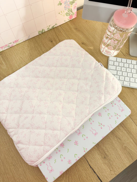 Étui à ordinateur | 13 à 15'' | Boucles roses