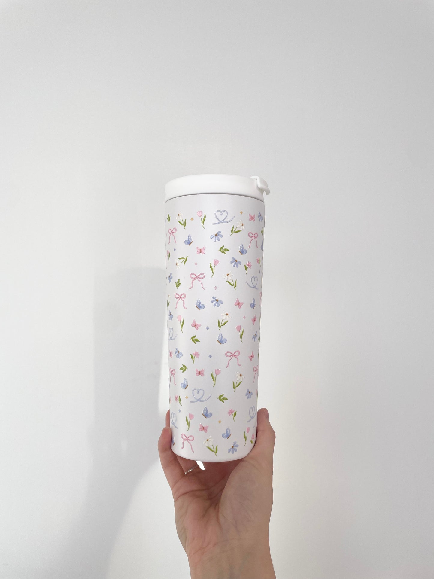 24 oz Insulated Bottle | Beige | Bears and Curls