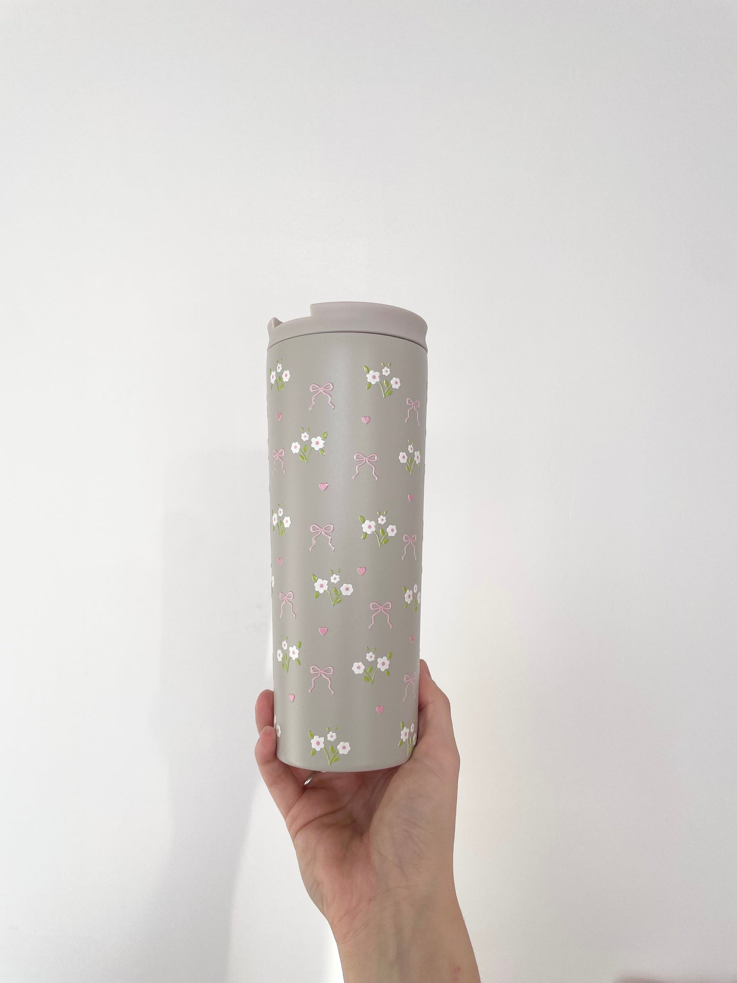 24 oz Insulated Bottle | Beige | Bears and Curls