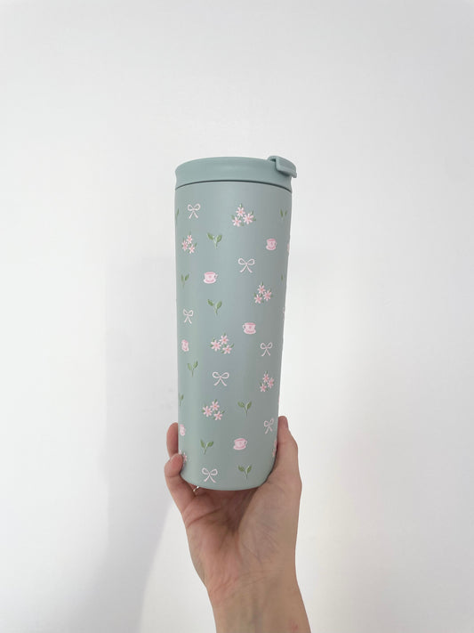 24 oz Insulated Bottle | Beige | Bears and Curls