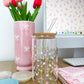 16 oz Glass | Spring | Spring Flowers and Hearts