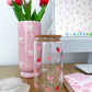 Verre 16 oz | Fraises et boucles