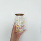 16 oz Glass | Floral Positive Affirmations
