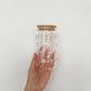 16 oz Glass | Summer | Delicate Flowers and Curls