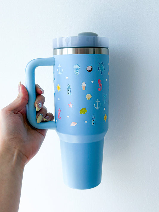 Tumbler 40 oz | Bleu | Bord de mer