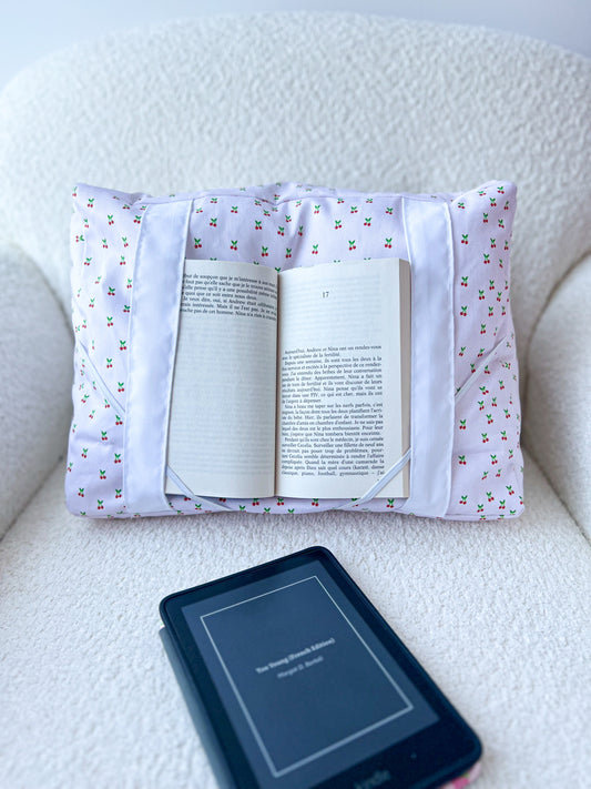 Coussin de lecture | Cerises