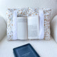 Coussin de lecture | Beige fleurs neutre