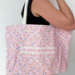 Floral tote bag