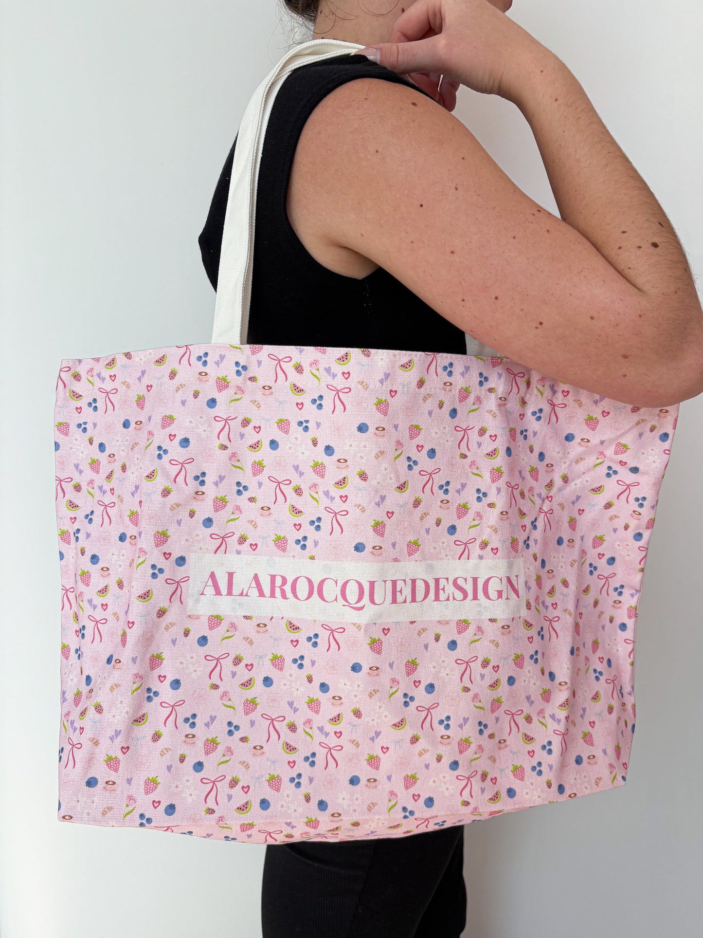 Floral tote bag