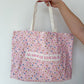 Floral tote bag