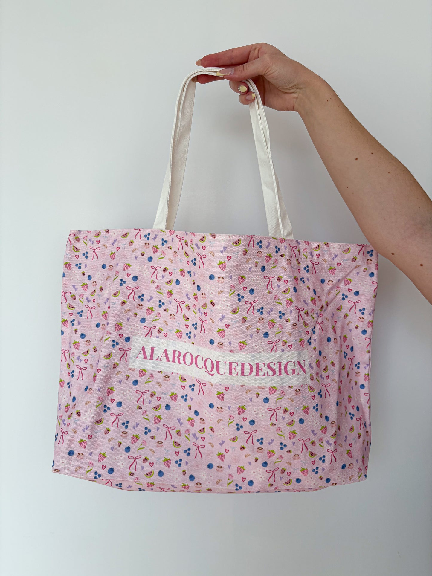 Floral tote bag