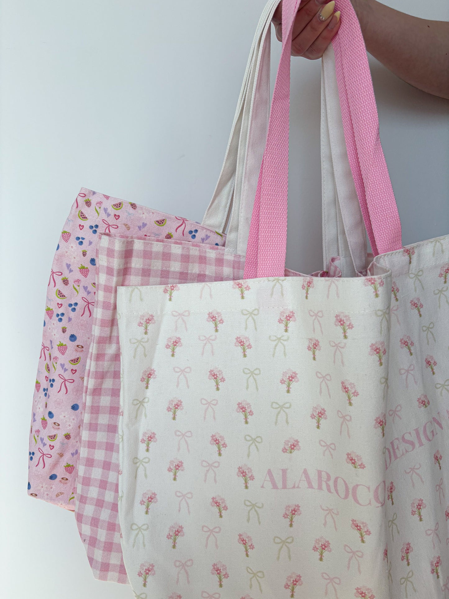 Floral tote bag