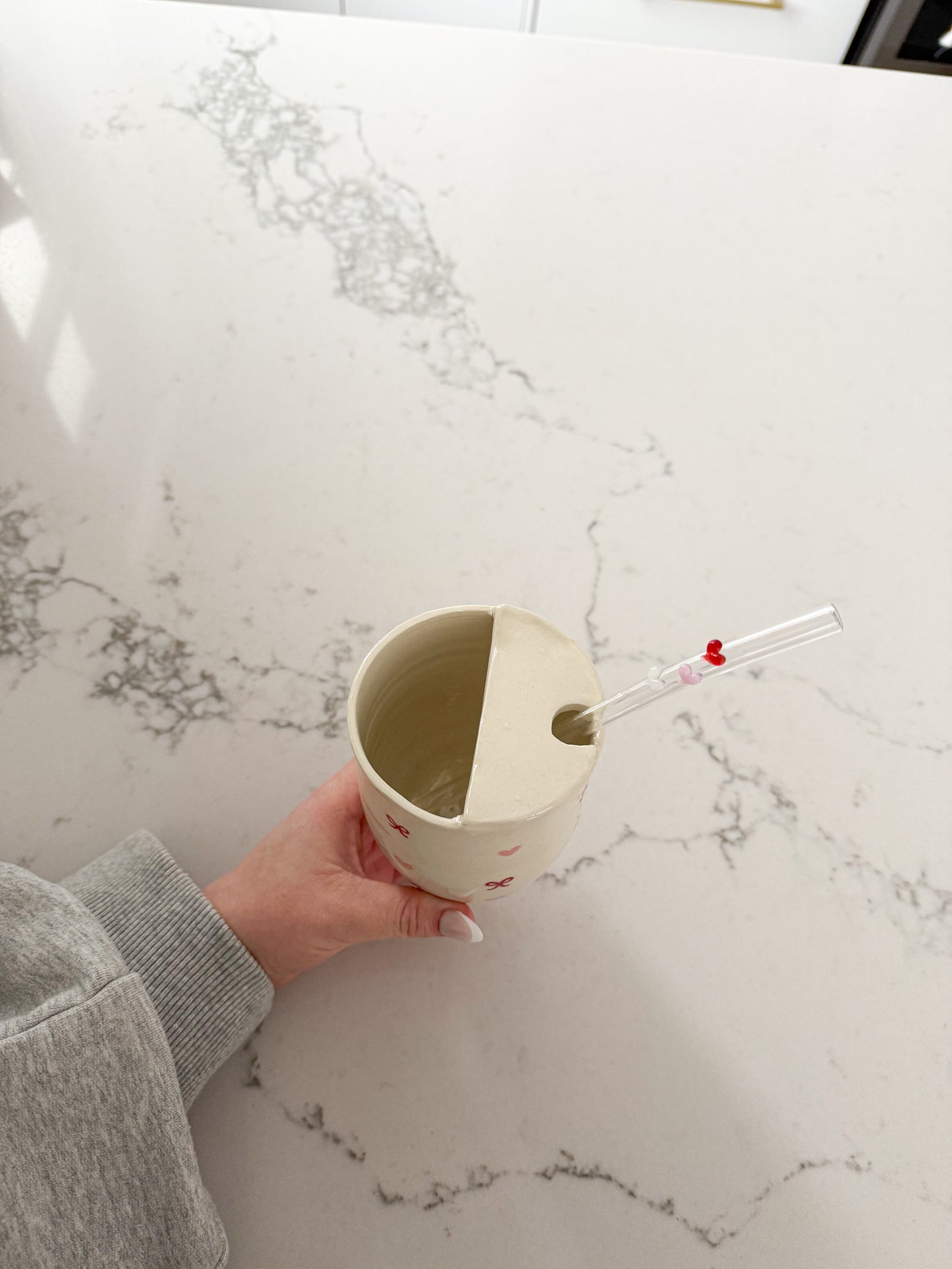 Ceramic Mug | Strawberries and Flowers