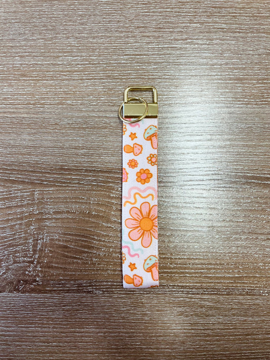 Keychain | Bracelet | Yellow, blue and pink bouquets