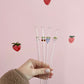 Glass straw | Fruits