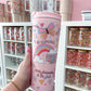 Bouteille isotherme 24 oz | Rose | Affirmations positives